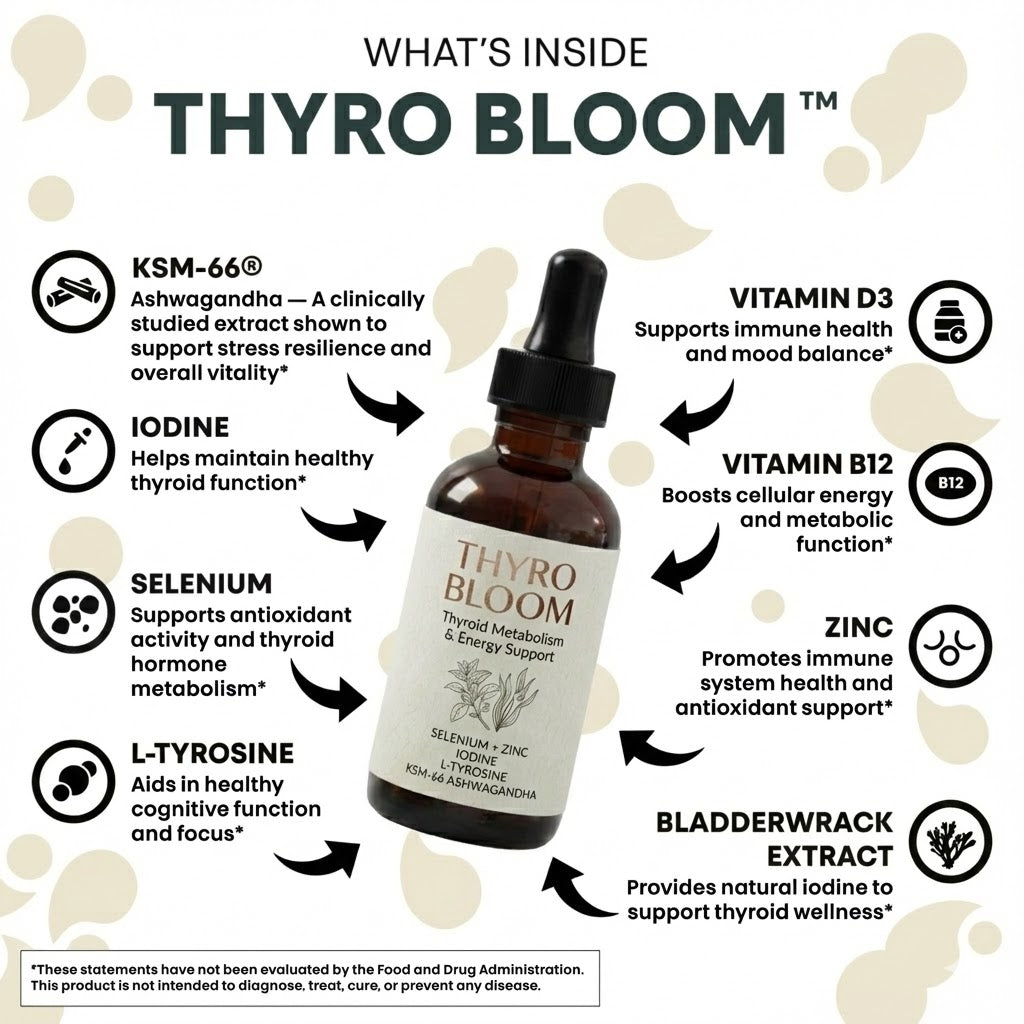 Thyro Bloom™ – Organic Thyroid Support Blend